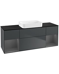 Villeroy und Boch Finion Villeroy und Boch Finion G742GKHG 160x60.3x50.1cm, shelves anthracite matt lacquer, midnight Blue Matt Lacquer