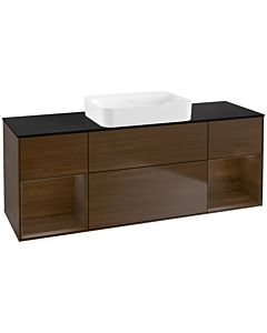 Villeroy und Boch Finion Waschtischunterschrank G742GNGN 160x60,3x50,1cm, Regale Walnut veneer, Walnut veneer