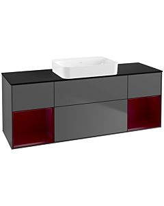 Villeroy und Boch Finion Villeroy und Boch Finion G742HBGK 160x60.3x50.1cm, shelves Peony matt lacquer, anthracite matt