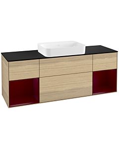 Villeroy und Boch Finion Villeroy und Boch Finion G742HBPC 160x60.3x50.1cm, shelves Peony matt lacquer, Oak Veneer