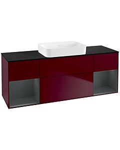 Villeroy und Boch Finion Villeroy und Boch G742HGHB 160x60.3x50.1cm, étagères Laque mat minuit, Peony Matt