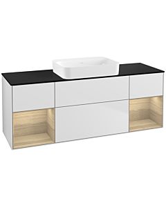 Villeroy und Boch Finion Villeroy und Boch G742PCMT 160x60.3x50.1cm, étagères Oak Veneer , laqué blanc mat