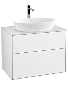 Villeroy und Boch Finion Villeroy und Boch G75100GF 80x60.3cm, Emotion, plaque de finition blanc mat, laqué blanc brillant