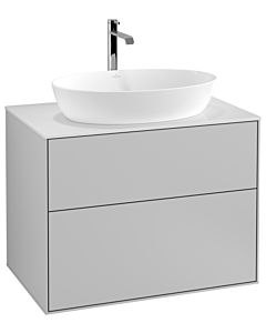 Villeroy und Boch Finion Waschtischunterschrank G75100GJ 80x60,3cm, Emotion, Abdeckplatte white matt, Light grey matt