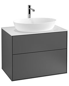 Villeroy und Boch Finion Villeroy und Boch G75100GK 80x60,3cm, Emotion, plaque de finition blanc mat, anthracite mat