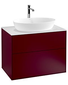 Villeroy und Boch Finion Waschtischunterschrank G75100HB 80x60,3cm, Emotion, Abdeckplatte white matt, Peony Matt