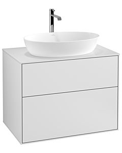 Villeroy und Boch Finion Waschtischunterschrank G75100MT 80x60,3cm, Emotion, Abdeckplatte white matt, White matt lacquer