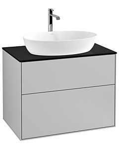 Villeroy und Boch Finion Villeroy und Boch G75200GJ 80x60,3cm, Emotion, plaque de finition noir mat, gris clair mat