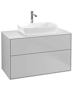 Villeroy und Boch Finion Waschtischunterschrank G76100GJ 100x60,3cm, Emotion, Abdeckplatte white matt, Light grey matt