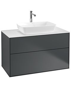 Villeroy und Boch Finion Villeroy und Boch G76100HG 100x60,3cm, Emotion, plaque de finition blanc mat, Midnight Blue Matt Lacquer