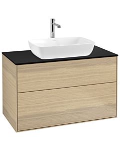 Villeroy und Boch Finion Villeroy und Boch G76200PC 100x60,3cm, Emotion, plaque de finition noir mat, Oak Veneer
