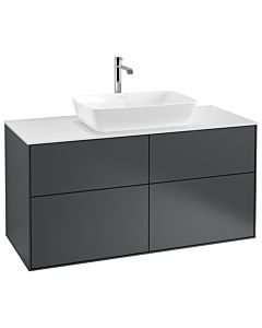 Villeroy und Boch Finion Waschtischunterschrank G79100HG 120x60,3cm, Emotion, Abdeckplatte white matt, Midnight Blue Matt Lacquer