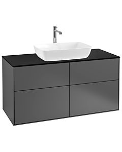 Villeroy und Boch Finion Villeroy und Boch Finion G79200GK 120x60.3cm, Emotion, cover plate black matt, anthracite matt