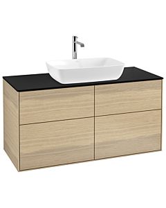 Villeroy und Boch Finion Villeroy und Boch Finion G79200PC 120x60.3cm, Emotion, cover plate black matt, Oak Veneer