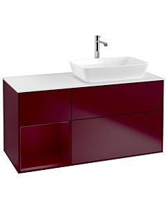 Villeroy und Boch Finion Villeroy und Boch Finion G801HBHB 120cm, cover plate white matt, Emotion, shelves Peony matt lacquer, Peony Matt