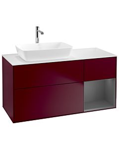 Villeroy und Boch Finion Villeroy und Boch Finion G811GKHB 120cm, cover plate white matt, Emotion, shelves anthracite matt lacquer, Peony Matt