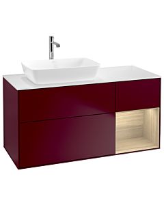 Villeroy und Boch Finion Villeroy und Boch Finion G811PCHB 120cm, cover plate white matt, Emotion, shelves Oak Veneer , Peony Matt