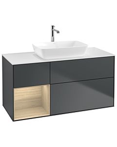 Villeroy und Boch Finion Villeroy und Boch Finion G821PCHG 120cm, cover plate white matt, Emotion, shelves Oak Veneer , Midnight Blue Matt Lacquer