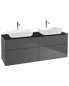 Villeroy und Boch Finion Villeroy und Boch Finion G84200GK 160x60.3cm, Emotion, cover plate black matt, anthracite matt