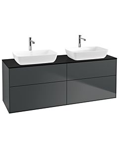 Villeroy und Boch Finion Villeroy und Boch G84200HG 160x60,3cm, Emotion, plaque de finition noir mat, Midnight Blue Matt Lacquer