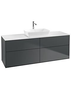 Villeroy und Boch Finion Villeroy und Boch G85100HG 160x60,3cm, Emotion, plaque de finition blanc mat, Midnight Blue Matt Lacquer