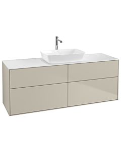 Villeroy und Boch Finion Villeroy und Boch G85100HH 160x60.3cm, Emotion, plaque de finition blanc mat, Sand Matt Lacquer