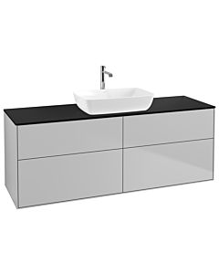 Villeroy und Boch Finion Villeroy und Boch G85200GJ 160x60.3cm, Emotion, plaque de finition noir mat, gris clair mat