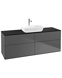 Villeroy und Boch Finion Villeroy und Boch Finion G85200GK 160x60.3cm, Emotion, cover plate black matt, anthracite matt