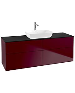 Villeroy und Boch Finion Villeroy und Boch Finion G85200HB 160x60.3cm, Emotion, cover plate black matt, Peony Matt