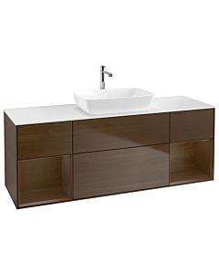 Villeroy und Boch Finion Villeroy und Boch Finion G861GNGN 160cm, cover plate white matt, Emotion, shelves Walnut Veneer , Walnut Veneer veneer