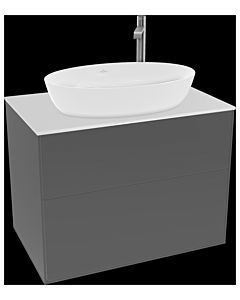 Villeroy und Boch Finion Villeroy und Boch G87100GK 80x60,3cm, Emotion, plaque de recouvrement blanc mat, anthracite mat