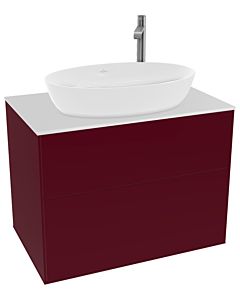 Villeroy und Boch Finion Waschtischunterschrank G87100HB 80x60,3cm, Emotion, Abdeckplatte white matt, Peony Matt