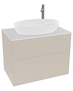 Villeroy und Boch Finion G87100HH 80x60,3cm, Emotion, plaque de recouvrement blanc mat, Sand Matt Lacquer
