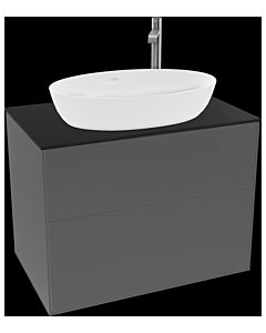 Villeroy und Boch Finion Villeroy und Boch Finion G87200GK 80x60.3cm, Emotion, cover plate black matt, anthracite matt