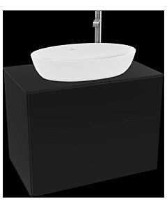 Villeroy und Boch Finion Villeroy und Boch G87200PD 80x60.3cm, Emotion, plaque de recouvrement noir mat, laqué noir mat