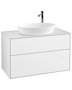 Villeroy und Boch Finion Villeroy und Boch Finion G88100GF 100x60.3cm, Emotion, cover plate white matt, Glossy white lacquer