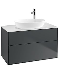 Villeroy und Boch Finion Villeroy und Boch Finion G88100HG 100x60.3cm, Emotion, cover plate white matt, Midnight Blue Matt Lacquer