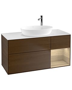 Villeroy und Boch Finion Villeroy und Boch Finion G951PCGN 120cm, cover plate white matt, Emotion, shelves Oak Veneer , Oak Veneer veneer