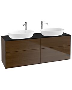 Villeroy und Boch Finion Villeroy und Boch Finion G96200GN 160x60.3cm, Emotion, cover plate black matt, walnut veneer