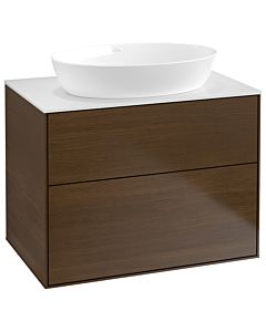 Villeroy und Boch Finion G99100GN 80x60.3cm, emotion, plateau blanc mat, placage noyer