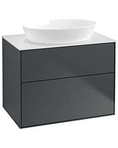 Villeroy und Boch Finion Villeroy und Boch Finion G99100HG 80x60.3cm, Emotion, cover plate white matt, Midnight Blue Matt Lacquer