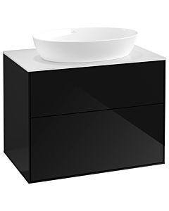 Villeroy und Boch Finion G99100PH 80x60,3cm, Emotion, plaque de recouvrement blanc mat, Glossy Black Lacquer