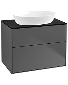Villeroy und Boch Finion Villeroy und Boch Finion G99200GK 80x60.3cm, Emotion, cover plate black matt, anthracite matt
