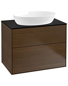 Villeroy und Boch Finion Villeroy und Boch Finion G99200GN 80x60.3cm, Emotion, cover plate black matt, walnut veneer