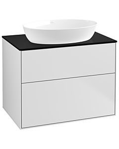 Villeroy und Boch Finion Villeroy und Boch G99200MT 80x60.3cm, Emotion, plaque de recouvrement noir mat, laqué blanc mat