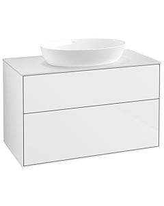 Villeroy und Boch Finion Villeroy und Boch GA0100GF 100x60.3cm, Emotion, plaque de recouvrement blanc mat, laqué blanc brillant