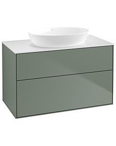 Villeroy und Boch Finion Villeroy und Boch Finion GA0100GM 100x60.3cm, Emotion, cover plate white matt, Olive Matt Lacquer