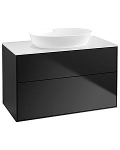 Villeroy und Boch Finion Villeroy und Boch Finion GA0100PD 100x60.3cm, Emotion, cover plate white matt, black matt lacquer