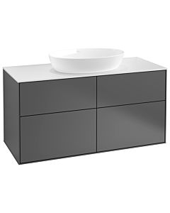 Villeroy und Boch Finion Waschtischunterschrank GA3100GK 120x60,3cm, Emotion, Abdeckplatte white matt, Anthracite matt