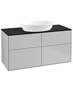 Villeroy und Boch Finion Waschtischunterschrank GA3200GJ 120x60,3cm, Emotion, Abdeckplatte black matt, Light grey matt